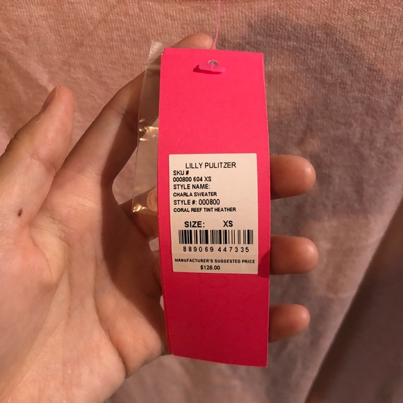 ❌SOLD❌Lily Pulitzer Charla Sweater Pink XS - Picture 6 of 6